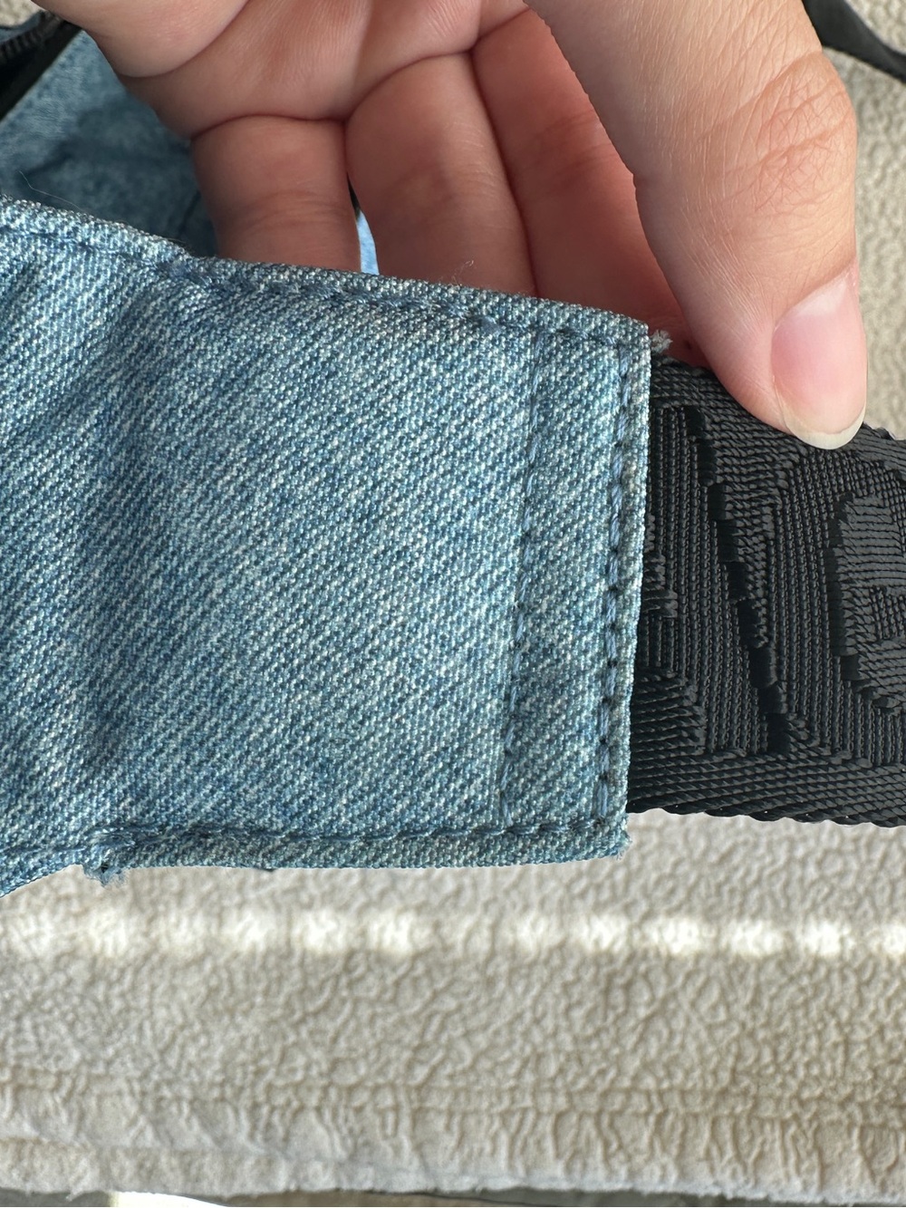 Baggu Digital Denim Medium Cargo Crossbody Bag - Picture 12 of 14